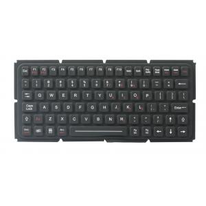 China IP65 thin silicone industrial keyboard with OEM version for ruggdeized computer supplier