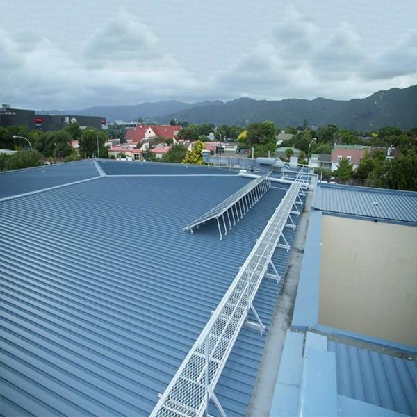 0.5mm-15mm Pitched Corrugated Photovoltaic Structures Trapezoidal Standing Seam