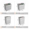 Retail Display Shelf Grey Wooden Sample Island For Customized Store Furniture And Cost-Effective Shop Table