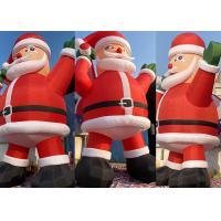 China Outdoor Xmas Giant Inflatable Santa Claus With Blower For Christmas Decorations on sale