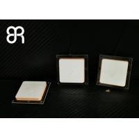 China White Color Rfid Reader Antenna , Circular Polarization Ceramic Handset Antenna on sale