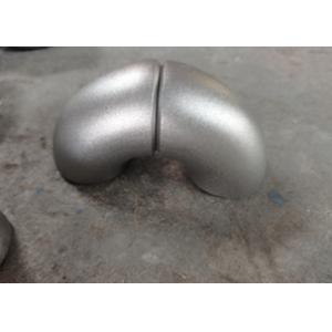 China Silver 0.5 Inch OD 1500mm Carbon Steel Elbow , Pipe Fitting 90 Degree Elbow supplier