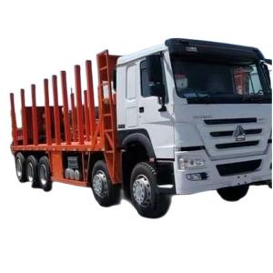 SINOTRUK Log Truck Equipment Weichai Engine 10x4 350HP 13 Tons Heavy Timber Transportation