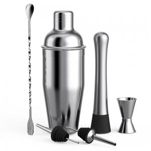 China 750ml 6Pcs Cocktail Shaker Home Bar Set Stainless Steel Bar Tools Kit supplier