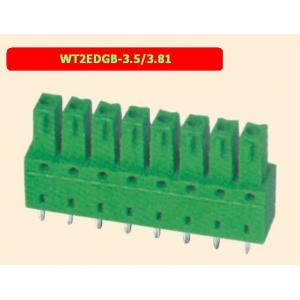 China Spring Type Pluggable Terminal Block 3.5 / 3.81 Mm Pitch Connector supplier