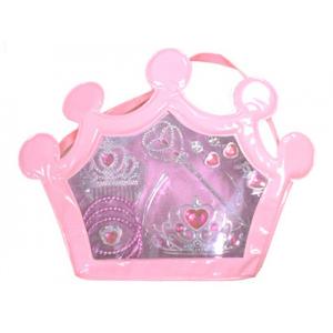 2014 Kids favourite plastic toys beauty set with magic wand, bracelet,crown,earring