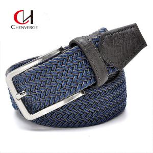 China ODM Woven Elastic Belt Needle Buckle canvas Braided Belt supplier