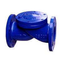 China Sewage Compact Full Bore Check Valve Disc Swing Type PN6 to PN25 on sale