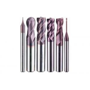 China Steel / Stainless / Aluminium Processing HRC 63 Durable Tungsten Carbide End Mill supplier