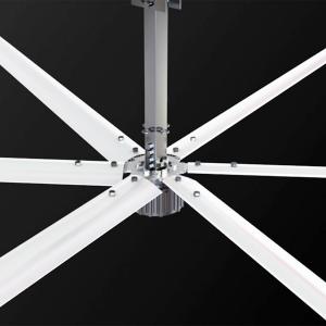 China 20feet Brushless DC Motor Industrial Ceiling Fans Gearless PMSM Big Air Ventilation 6m supplier