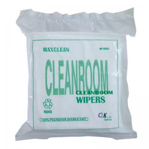 China Electronic Cleanroom Wipers 9x9 100 Lint Free Laser Sealed 100% Polyester supplier