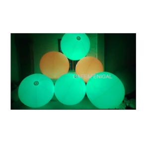 China Globo inflable interactivo con impresión completa de 60 cm y 1 m, verde, azul cielo, con luz intermitente supplier