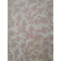 China Small Floral Tulle Mesh Colored Embroidered Lace Fabric By The Yard on sale