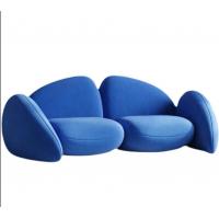 China Italian Creative Modelling Hotel Lobby Furniture Fabric 2 Person Sofa on sale