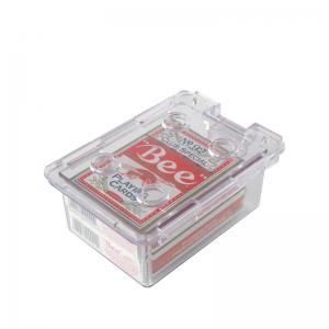 China Casino Accessories Transparent Poker Playing Cards Storage Boxes supplier