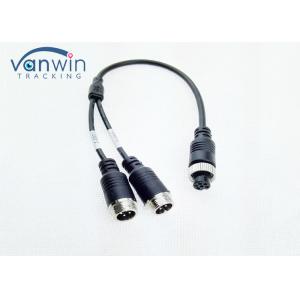 China Aviation Adapter Cable dual 4 Pin Male To 6 Pin Female Connector For 2 Cameras supplier