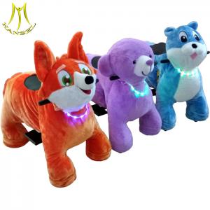 Hansel plush sit on animals rides and zoo animals scooter for kids with best price electric animal ride