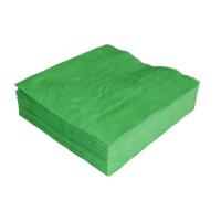 China Large Converting 40*40cm 30 Count Decorative Dinner Napkins Emerald Green Color on sale