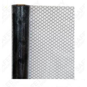 China Black / Clear Printed ESD Grid Curtain Anti Static PVC Sheet With Carbon Lines supplier