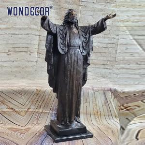 Church Religious Bronze Statues Sculpture 185cm Bronze Jesus Statue