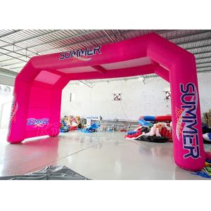 Inflatable Arches Pink Bicycle Race Sport Game Inflatable Start Finish Line Arch
