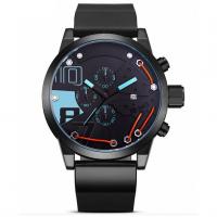 China Quartz Mirror Silicone Digital LED Sports Watch 50mm Analog Digital Sports Watch on sale