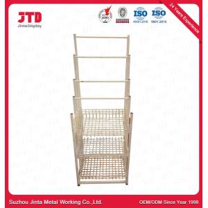 50kgs Wire Display Shelving 1.3m 1.8m Wire Storage Racks With Wheels