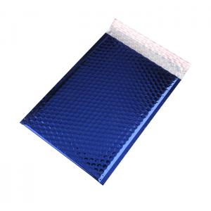 Water Resistant Metallic Bubble Mailers Blue Padded Envelopes 8.5"X14.5" #3