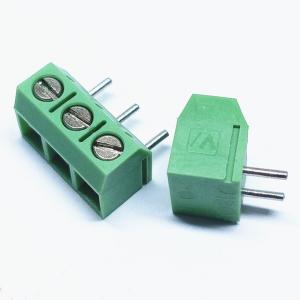China PCB screw wire to board terminal blocks 5.00/5.08mm ptch vertical through hole dip type supplier
