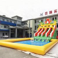 China SCT Large Outdoor Inflatable Water Amusement Park Mobile Land Water Parks on sale