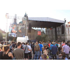 China 屋内および屋外のフル カラーの大きい LED 表示は使用料 P5.95 P8 P10 にパネルをはめます supplier