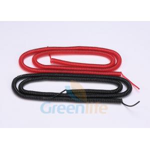 China Transparent Red / Black Retractable Fishing Lanyard Custom Strong Cables 10 Meter supplier