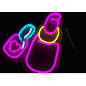 lipstick neon sign Cosmetics store channel letters, signboards, logos, advertising boxes, landscapes and stage decoratio