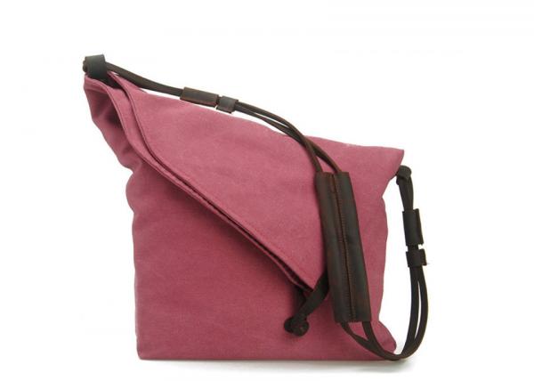 Wholesale Canvas Handbags Folded Design Waxed Canvas Messenger Bag