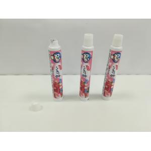 50g Laminated Children Toothpaste Tube Packaging Conical Ribbed Screw On Cap