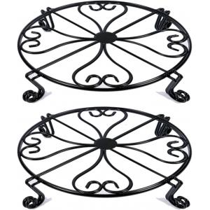 Balcony Metal Rustproof Garden Container Round Supports Rack for Planter Flower Pot Stand Holder DURABLE