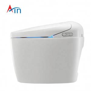 Ceramic Bathroom Smart Toilet Automatic Operation , Round Toilet Bowl Shape