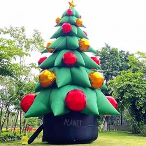 China Outdoor Advertising Inflatable Christmas Tree Giant Xmas Tree Ornament Christmas Tree Decoration supplier