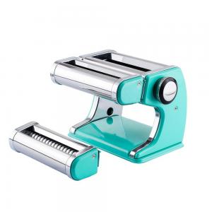 China Nickel Plated Hand Operated Pasta Maker 15cm Double Cutters Manual Pasta Maker supplier