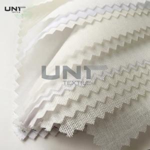China 100% Polyester Plain Weave Woven Shirt Collar Interlining Fusing Fabric Knit supplier