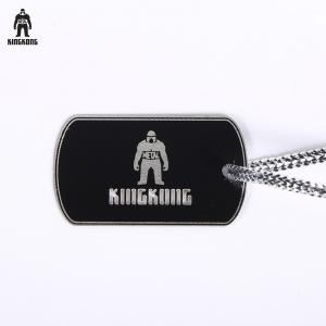 China Eco Friendly Engraved Logo Metal Steel Brass Copper Tags For Dog Or Necklace supplier