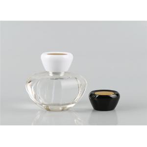 Fashion Crystal Small Glass Perfume Bottles , Clear Empty Perfume Bottles