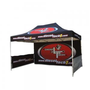 China Outdoor Portable Trade Show Canopy Tent Black Coated Iron Frame For Businss Promotion supplier