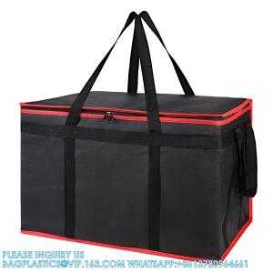 79L Insulated Food Delivery Bag For Hot Cold Meal, XXX-Large, Grocery Tote Insulation Bag For Catering, Pizza Warmer