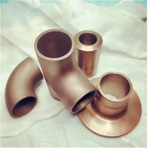 Copper Nickel Alloy Pipe Fittings Butt Welding Alloy Elbows Tees Couplings Stub End For Ship