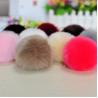 New fancy cute cheap faux fox fur pom pom ball key chain / Small pom pom key