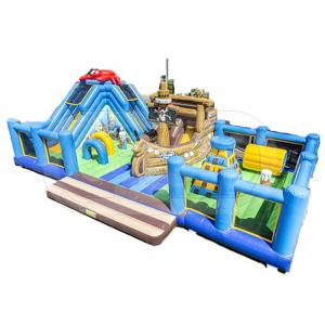 High Durability Jumbo Bounce House UV Resistance Fire Resistant With Repair Kit