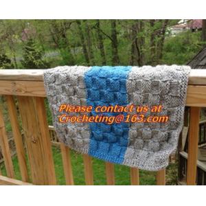 China Colorful knit blanket, handmade wool blanket, knit blanket, knit dog sweater, Cable Knitte supplier