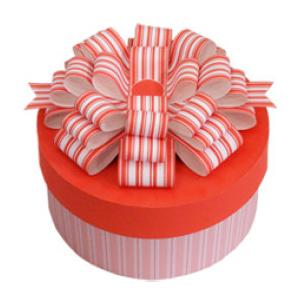 China Paper Cylinder - Shaped Gift Box Packaging Pink For Birthday Cake supplier