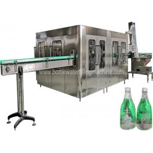 China 8000 BPH Glass Bottle Carbonated Soft Drink Filling Machine With PLC Control wholesale
